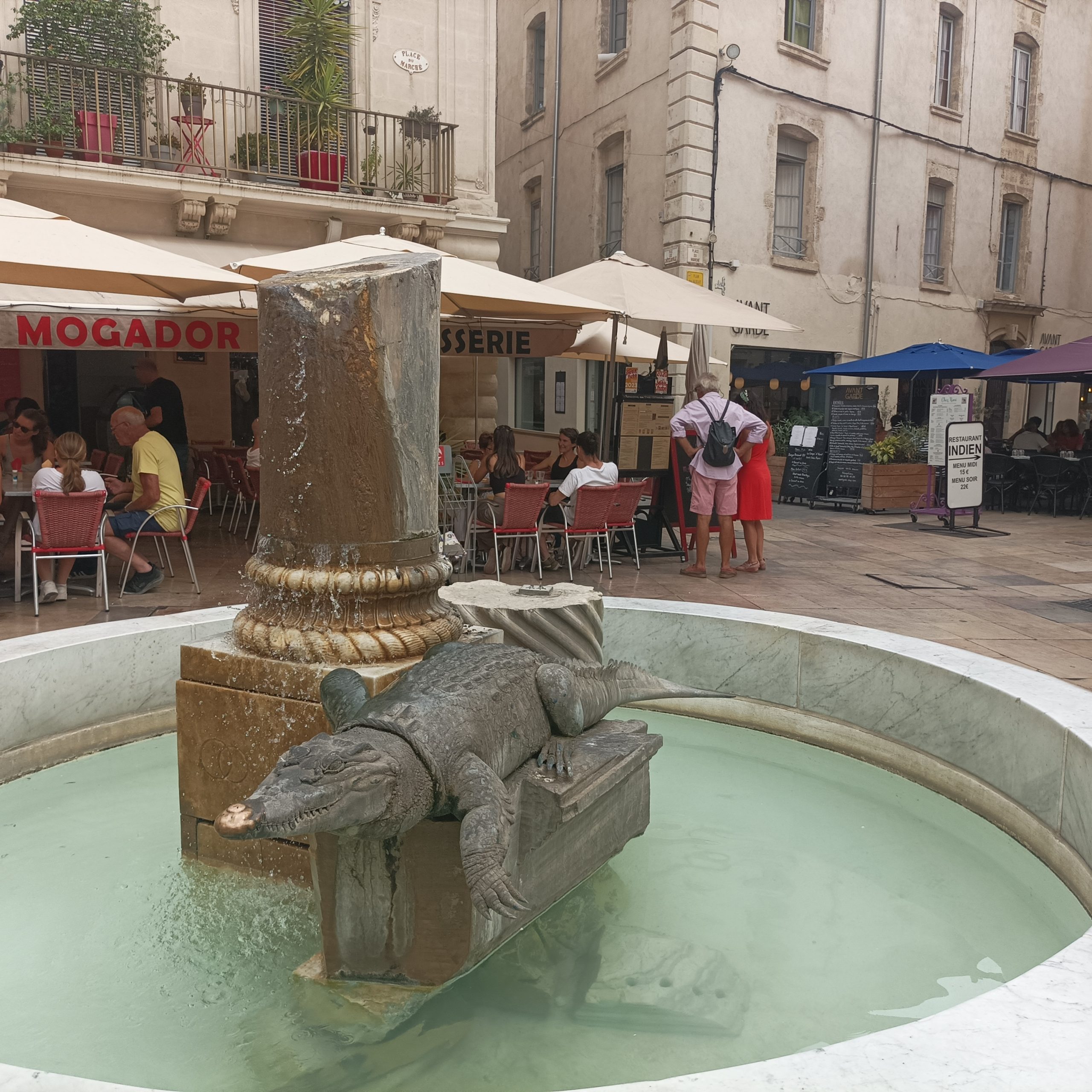 Guided tour in Nîmes, Romain Bouchaud