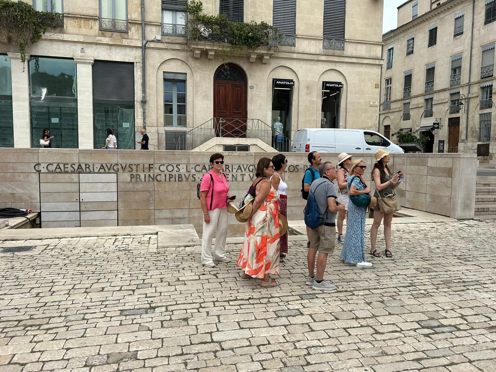 Guided tour in Nîmes, Romain Bouchaud