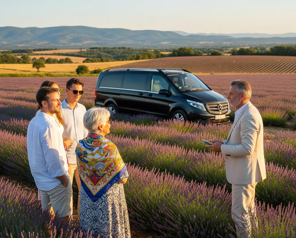 Visite des lavandes à Valensole