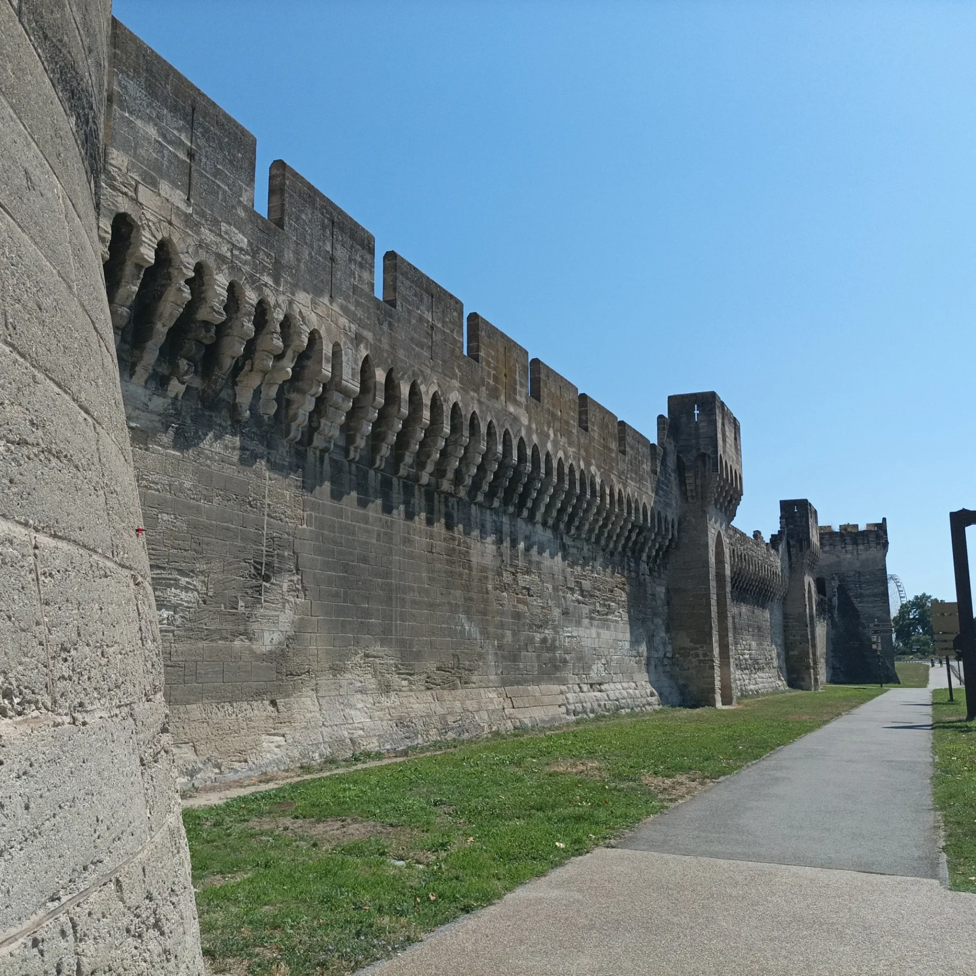 The walls of Avignon